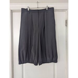 Tibi Tropical Wool Tailored‎ Bloomers size 12 black harem baggy cropped pants